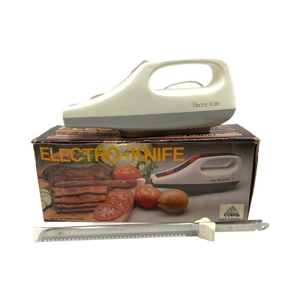 Vintage Cobra ECK-1H Electro-Knife Electric Carving Knife Original Box Hong Kong